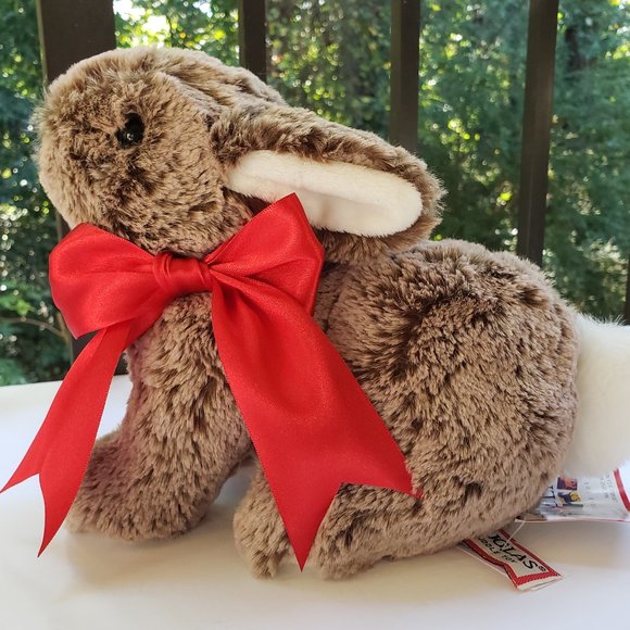 DOUGLAS Taylor Mocha Bunny Plush Stuffed Toy Brand New - Picture 1 of 6